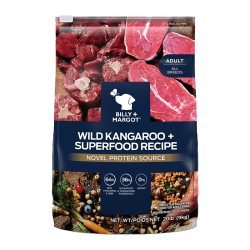 Billy + Margot 澳洲野生袋鼠肉+超級食材混合 成犬配方 乾糧 9kg