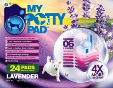 <11﹒11限定>  My Potty Pad 殿堂吸寵物尿墊 薰衣草味 60x90cm (24片)