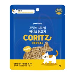 CORITZ CEREAL 穀類貓小食 吞拿魚+雞肉 60g (藍)