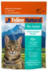 ＜購買正價貨品滿$300~可以優惠價$10換購＞ F9 Feline Natural 牛肉及藍尖尾鱈魚 貓濕包 Hoki & Beef 85g  x12包優惠 到期日: 9/2025