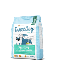 Green Petfood - InsectDog Sensitive 無穀物 蟲蟲蛋白防腸胃過敏 成犬糧 900g x 5包優惠 (綠) 到期日: 2022年7月至9月