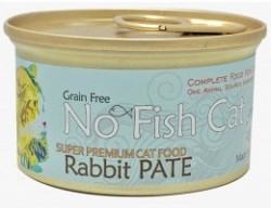 No Fish Cat 不吃魚的貓 無穀物 單一蛋白 兔肉滋味 (肉醬) 貓罐頭 85g x24罐原箱優惠