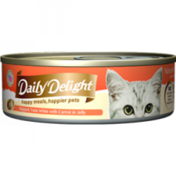 Daily Delight  Jelly 系列 (DD-51) 白鰹吞拿魚+胡蘿蔔 貓罐 80g 