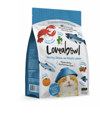 ＜購買正價貨品滿$300~可以優惠價$88換購＞ (限量一包) Loveabowl 無穀物 龍蝦 + 雙魚海鮮 全貓糧 1kg