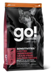 GO! SOLUTIONS™ Sensitivities - Limited Ingredient 低敏美毛系列 無穀物三文魚 狗糧配方 (1303115) 22磅 (珊瑚色)