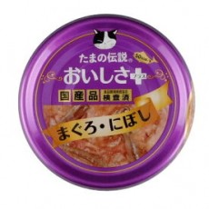 【購買正價貨品滿$500可獲贈】(不含任何折扣)　日本三洋 たまの伝説 東瀛風味 吞拿魚+小沙甸 70g  (34)　到期日: 11/2024