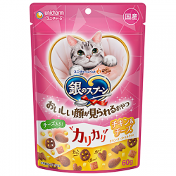 Unicharm 銀匙 雞肉+芝士味 (G-66) 貓小食60g 
