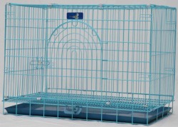 2.5尺 包膠寵物摺籠 (藍)