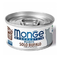 Monge 單一蛋白貓罐頭 - 水牛 (Solo bufalo) 80g x24罐優惠