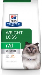 [凡購買處方用品, 訂單滿$500或以上可享免費送貨]　　Hill's r/d 減肥配方 獸醫配方 貓乾糧 4磅
