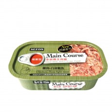 ＜購買正價貨品滿$300~可以優惠價$5換購＞　Seeds Main Course 全營養 主食罐 - 雞肉 + 白身鮪魚 115g