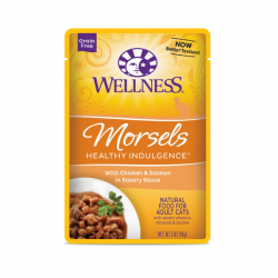 【購買正價貨品滿 $300/$800 可換購】　　　  Wellness Morsels 滋味軟包 雞肉三文魚 3oz  到期日: 25/06/2023