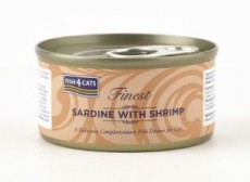 Fish4Cats 沙甸魚 + 鮮蝦 (Sardine with Shrimp) 貓罐頭 70g