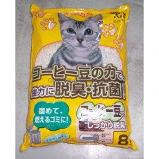 ＜購買正價貨品滿$300~可以優惠價$50換購＞ QQ Kit 咖啡味紙貓砂 8L