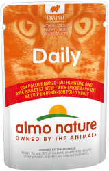 Almo Nature Dailymenu 雞肉及牛肉 貓濕糧 (5271) (袋裝) 70g x 30包 原箱優惠