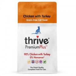 Thrive 脆樂芙 PremiumPlus 90% 無激素鮮火雞 無穀物貓糧 1.5kg (橙色)