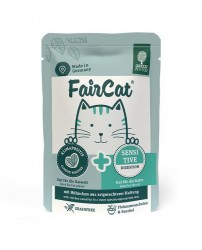 Green Petfood  低敏無榖物  貓主食濕包 85g - FairCat SENSITIVE 腸胃敏感  (粉藍色) x8包原箱優惠