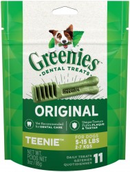 Greenies  潔齒骨 原味系列 的骰犬 (Teenie) 3oz (11支/包) 到期日: 12/2025