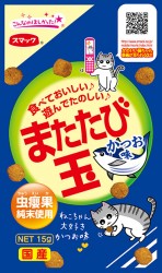 日本 SMACK 蟲癭果 (貓草果實) 肉粒 鰹魚味 15g (深藍) 到期日:02/24