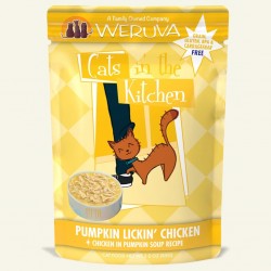 Weruva 貓咪廚房系列濕包 85g ~ Pumpkin Lickin' Chicken 雞肉+南瓜 濃湯 (黃) x12包 原箱優惠