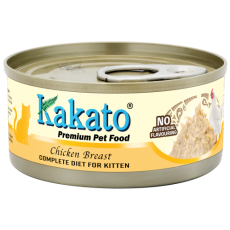 ＜新品上架＞　Kakato 卡格 全營養系列 雞胸肉 單一動物蛋白 全營養幼貓主食罐 70g (782)