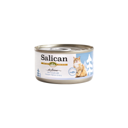 Salican 挪威森林 海洋魚 (肉汁) Ocean Fish in Gravy 貓罐頭  85g x 48罐 兩箱優惠
