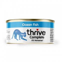 Thrive 脆樂芙 Complete 三鮮 Ocean Fish (鯖魚+銀魚+海蝦) 貓主食罐 75g x12罐原箱優惠