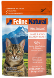 【購買正價貨品滿$1500可換購】（不含任何折扣）F9 Feline Natural 羊肉及三文魚 貓濕包 Lamb & King Salmon 85g 2包