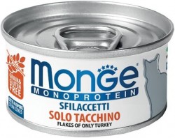 Monge 單一蛋白貓罐頭 - 火雞 80g x24罐優惠