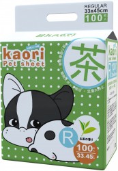 Kaori pet sheet 綠茶抗菌消臭尿片 33x45cm 100片裝 x4包原箱優惠 (共1箱)