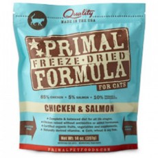 ＜本月優惠＞ Primal (原始) – 雞+三文魚配方 貓用冷凍脫水糧 14oz x 2包優惠