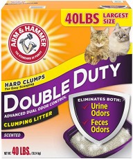 Arm & Hammer 貓砂 特強除臭配方 40磅 (紫帶多貓配方) x3盒優惠