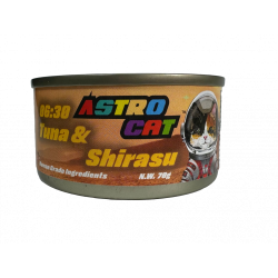 ⚡大優惠⚡Astro Cat 無穀物肉絲湯罐 06:30 Tuna & Shirasu 魩仔魚(白飯魚)+吞拿魚 70g