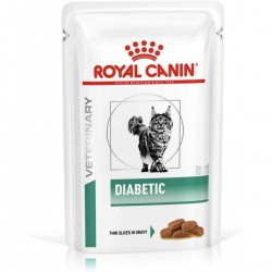 [凡購買處方用品, 訂單滿$500或以上可享免費送貨]　　Royal Canin - Diabetic (DS46) 糖尿病獸醫配方貓濕包 85g x12包