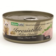 ＜購買正價貨品滿$300~可以優惠價$10換購＞　Naturcate 白肉吞拿魚 貓罐頭 155g (NC155-8)