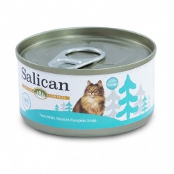 ⭐購買正價貨品滿$500 可換購⭐ Salican 挪威森林 白肉吞拿魚 (南瓜湯) 貓罐頭  85g (粉藍) 乙罐 到期日: 2/2023