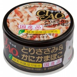 CIAO 雞肉+蟹柳棒 貓罐 85g C-13