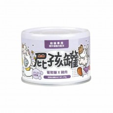 ＜購買正價貨品滿$300~可以優惠價$18換購＞ 陪心寵糧 貓屁孩 奶霜主食罐 - 葡聚醣 X 鮮雞 幼貓罐 170g