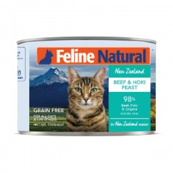 F9 Feline Natural Beef and Hoki Feast 牛肉及藍尖尾鱈魚 貓罐 170g 到期日: 6/2025