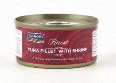 Fish4Cats 吞拿魚塊 + 鮮蝦 (Tuna Fillet with Shrimp) 貓罐頭 70g