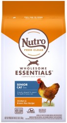 Nutro 全護營養系列  室內熟齡貓配方 (農場鮮雞+糙米) 5lb