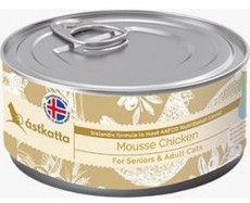Astkatta 慕絲系列 純雞肉慕絲 高齡及成貓 貓罐頭 80g (泥黃)