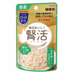 Aixia 腎活主食濕包 KJ-4 雞肉泥片狀 40g x 12包 原盒優惠 到期日: 4-7/2024