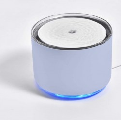 Miiibo Drink Mini 無線供電貓咪飲水機 (粉藍色) 1.7L
