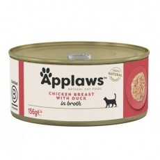 Applaws 愛普士 雞胸肉+鴨肉 成貓罐頭 156g (2025)