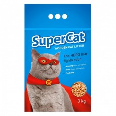 Super Cat Wooden Cat Litter 全天然松木貓砂 3kg