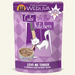 Weruva 貓咪廚房系列濕包 85g ~ Love me Tender 無骨及去皮雞胸肉 鴨肉 (含吞拿魚)  (紫)