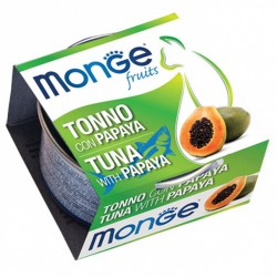 MONGE 清新水果系列 - 吞拿魚木瓜 貓罐頭 80g x 24罐 原箱優惠