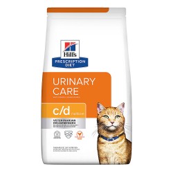 [凡購買處方用品, 訂單滿$500或以上可享免費送貨]　　Hill's c/d 泌尿道護理 獸醫配方 貓乾糧 8.5磅