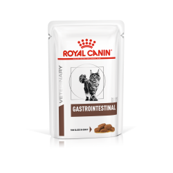 [凡購買處方用品, 訂單滿$500或以上可享免費送貨]　　Royal Canin - Gastro Intestinal (GI32) 貓隻腸道處方濕包 85g x 12包